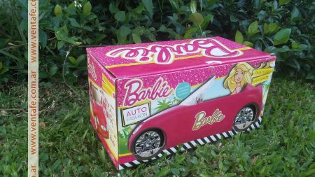 carro de barbie de carton